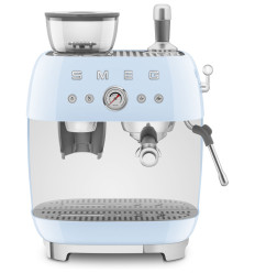 Cafetera express Smeg EGF03PBEU azul pastel