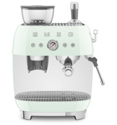 Cafetera express Smeg EGF03PGEU verde pastel