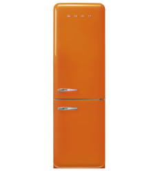 Frigorífico combi Smeg FAB32ROR5 de 197x60 cm en color naranja clase D estilo retro