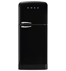 Frigorífico Smeg FAB50RBL5 estilo retro negro de 192x80 cm no frost clase E
