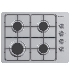 Encimera Infiniton GAS43BXAL 60 cm inox 4 fuegos