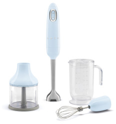 Batidora Smeg HBF03PBEU de mano azul 50'S style