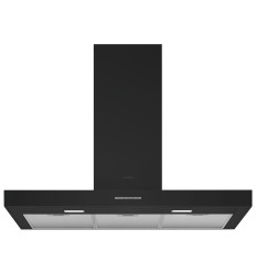 Campana decorativa Smeg KBT900NE de 90 cm en color negro clase A
