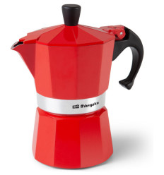 Cafetera Orbegozo KFR 340 3 tazas roja