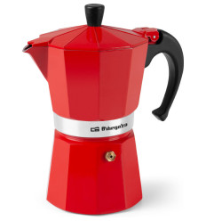 Cafetera Orbegozo KFR 640 6 tazas roja