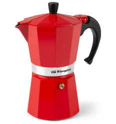 Cafetera Orbegozo KFR 940 9 tazas roja