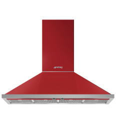 Campana telescópica Smeg KPF12RD de 119 cm en color rojo con 777 m³/h y clase energética A+