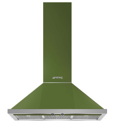 Campana extractora Smeg KPF9OG 90 cm 815 m³/h verde A+