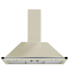 Campana decorativa Smeg KT90PE de 90 cm en color crema