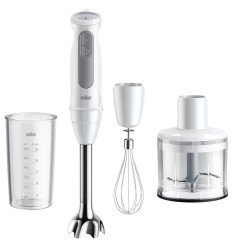 Batidora de mano Braun MQ50236MWH 1000W con accesorios y bolsa incluidos