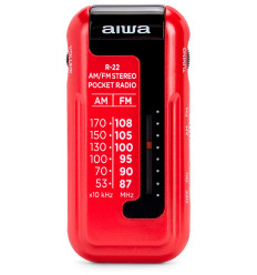 Aiwa R-22RD radio rojo