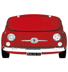Frigorífico 1 puerta Smeg SMEG500R diseño Fiat color rojo 83x125 cm