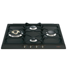 Encimera Smeg SR764AO 60 cm negra 4 fuegos sin mandos