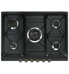 Encimera Smeg SR775AO 70 cm negra 5 fuegos sin mandos