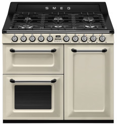 Cocina de gas Smeg TR103P 100 x 60 cm 3F crema A