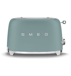 Smeg TSF01EGMEU tostadora 2 x 2 cm verde esmeralda mate