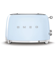 Tostador Smeg TSF01PBEU azul pastel de 2 rebanadas con diseño retro