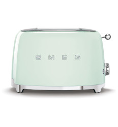 Tostador Smeg TSF01PGEU verde agua de 2 rebanadas con diseño retro y acabado brillante