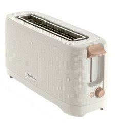 Tostador Moulinex LS2M0A de ranura larga en color blanco y 1000W de potencia