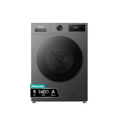 Lavadora Hisense WF1I9042BTP2 de 9 kg y 1400 rpm en acabado inox