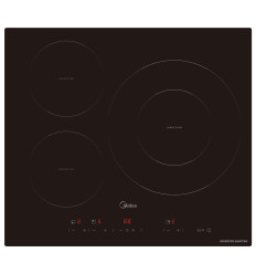 Placa de inducción Midea MIH740T467K0 de 3 zonas y 32 cm de ancho