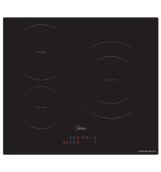 Placa de inducción Midea MIH720T239K0 de 60 cm con 3 zonas de cocción