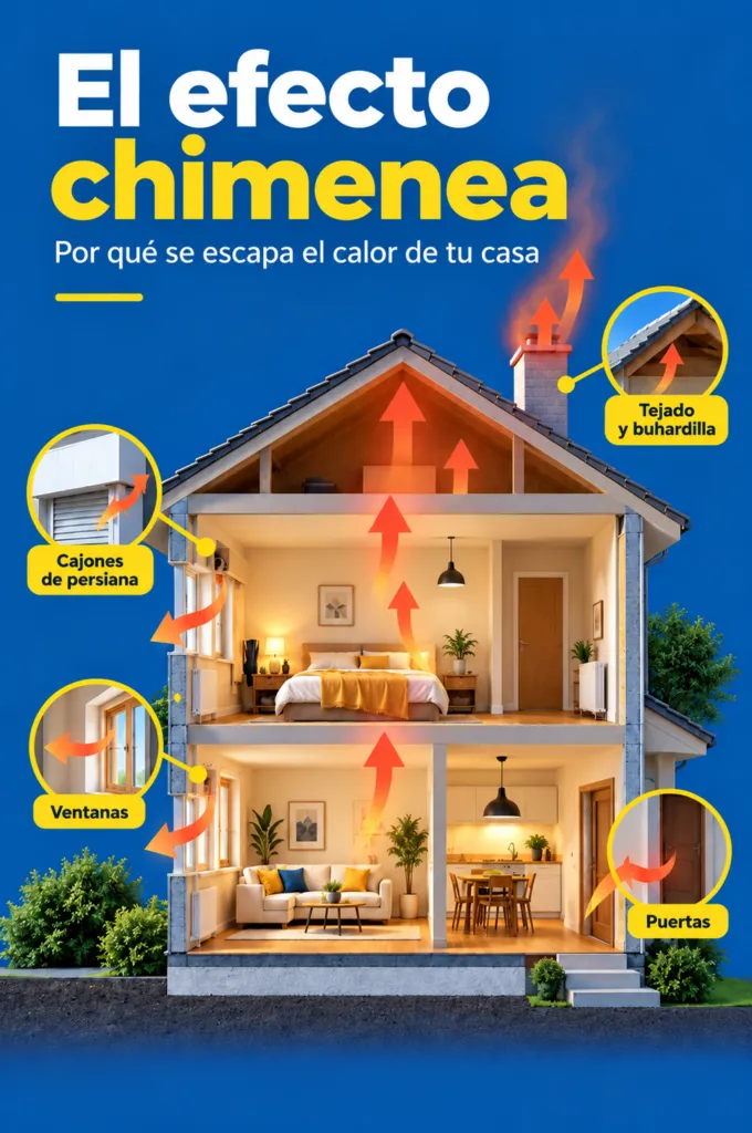 Efecto chimenea en casa: cómo evitar que se escape el calor
